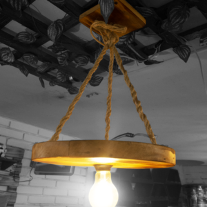 Lámpara redonda lazo