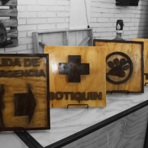 Señalización madera